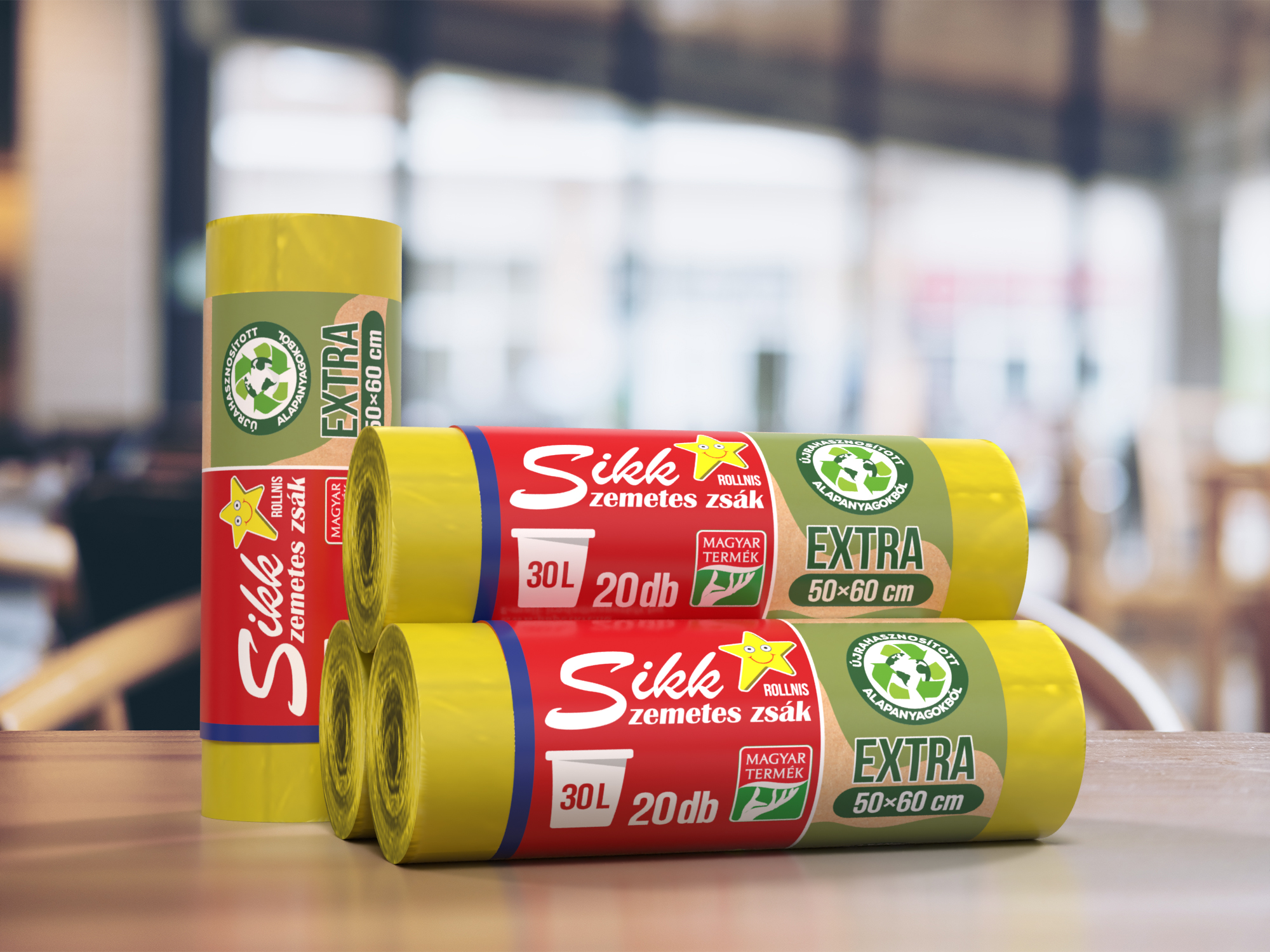 Sikk szemeteszsák 30L extra